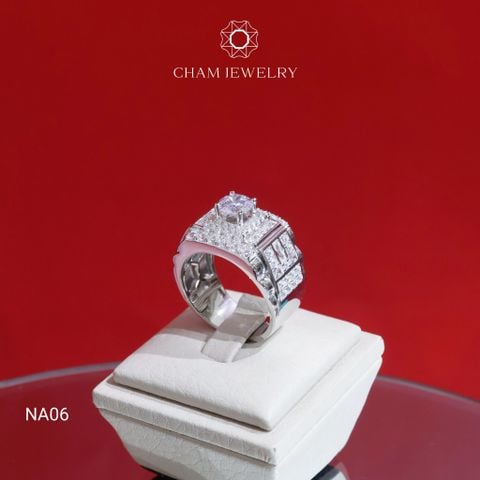 Nhẫn Nam CHAM JEWELRY NA06, Chủ 6.5mm (Barcode TNNA419)