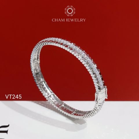 Vòng Tay CHAM JEWELRY VT245, Vòng Kiểu Bản 6.5mm (Barcode PVH376)