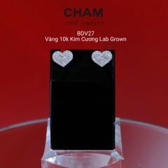 Hoa Tai BDV27 Vàng 10k Kim Cương Lab Grown Diamond