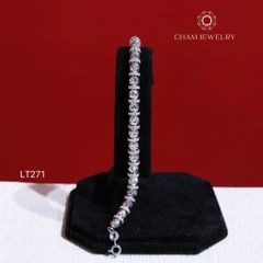Lắc Tay CHAM JEWELRY LT271, Lắc Bi Bản 5.0mm ( Barcode TLBC511)