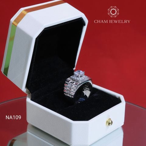 Nhẫn Nam NA109 CHAM JEWELRY, Chủ 7.0mm (Barcode CN7886).