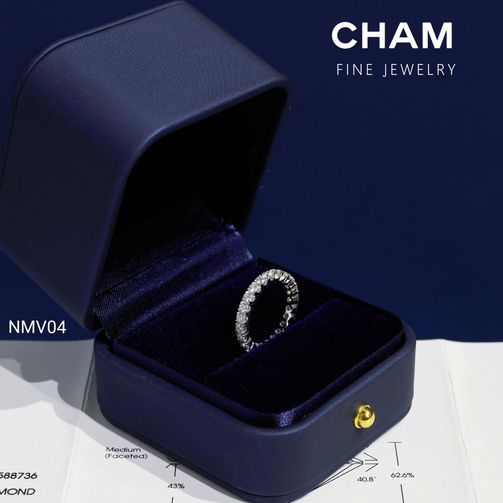 Nhẫn Nữ NMV04 Vàng 10k Kim Cương Lab Grown Diamond