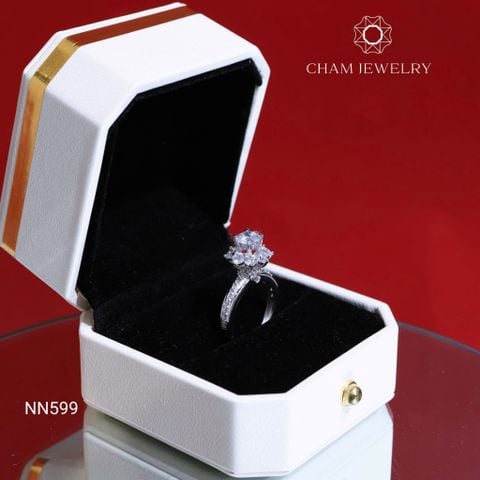 Nhẫn NN599 CHAM JEWELRY, Chủ 6.0mm (Barcode TNN1587)