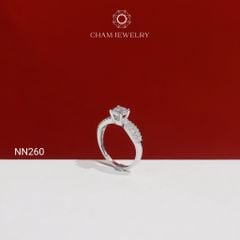 Nhẫn NN260 CHAM JEWELRY, Chủ 5.5mm( Barcode TNN195).