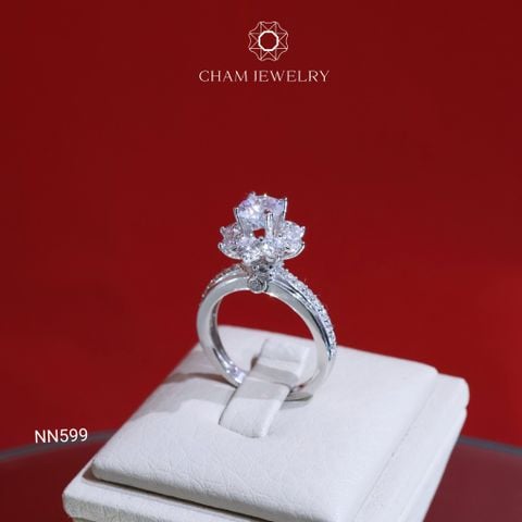 Nhẫn NN599 CHAM JEWELRY, Chủ 6.0mm (Barcode TNN1587)