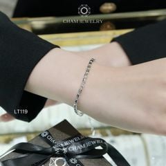 Lắc Tay CHAM JEWELRY LT119, Lắc Bi Ý 3.0mm Free Size (Barcode TLT995).