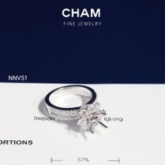 Nhẫn Nữ NNV51 Vàng 10k Kim Cương Lab Grown Diamond