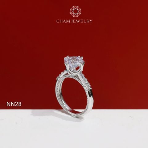 Nhẫn CHAM JEWELRY NN28, Chủ 8.0mm (Barcode CN8082 - TNN1779)