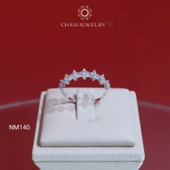 Nhẫn NM140 CHAM JEWELRY, Nhẫn Hoa 4 Cánh Bản 4.5mm (Barcode NNNH45).
