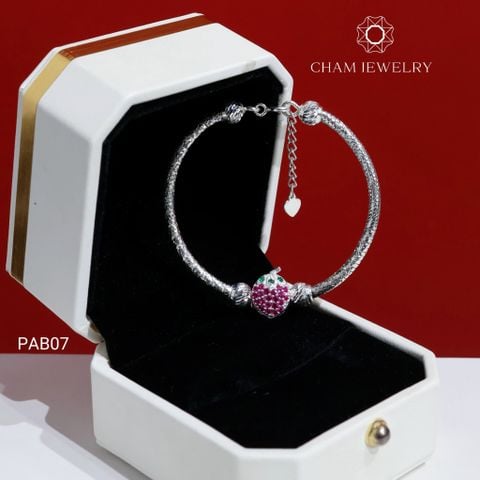 Vòng Tay Bé PAB07 CHAM JEWELRY, Vòng Bé Dâu Tây ( TVEC54 )