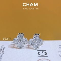 Hoa Tai BGV01 Vàng 10k Kim Cương Lab Grown Diamond