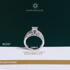 Nhẫn NC257 CHAM JEWELRY, Nhẫn Full Đá Moissanite Chủ 5.4mm(Barcode OCNN59)