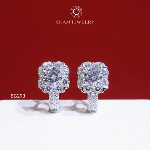 Hoa Tai BG293 CHAM JEWELRY, Chủ 5.5mm (Barcode TBG973).