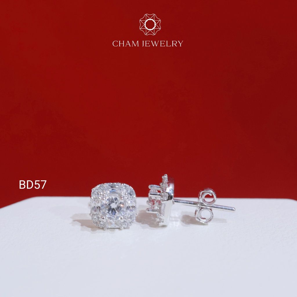 Hoa Tai BD57 CHAM JEWELRY, Chủ 4.0mm (Barcode TBD1686).