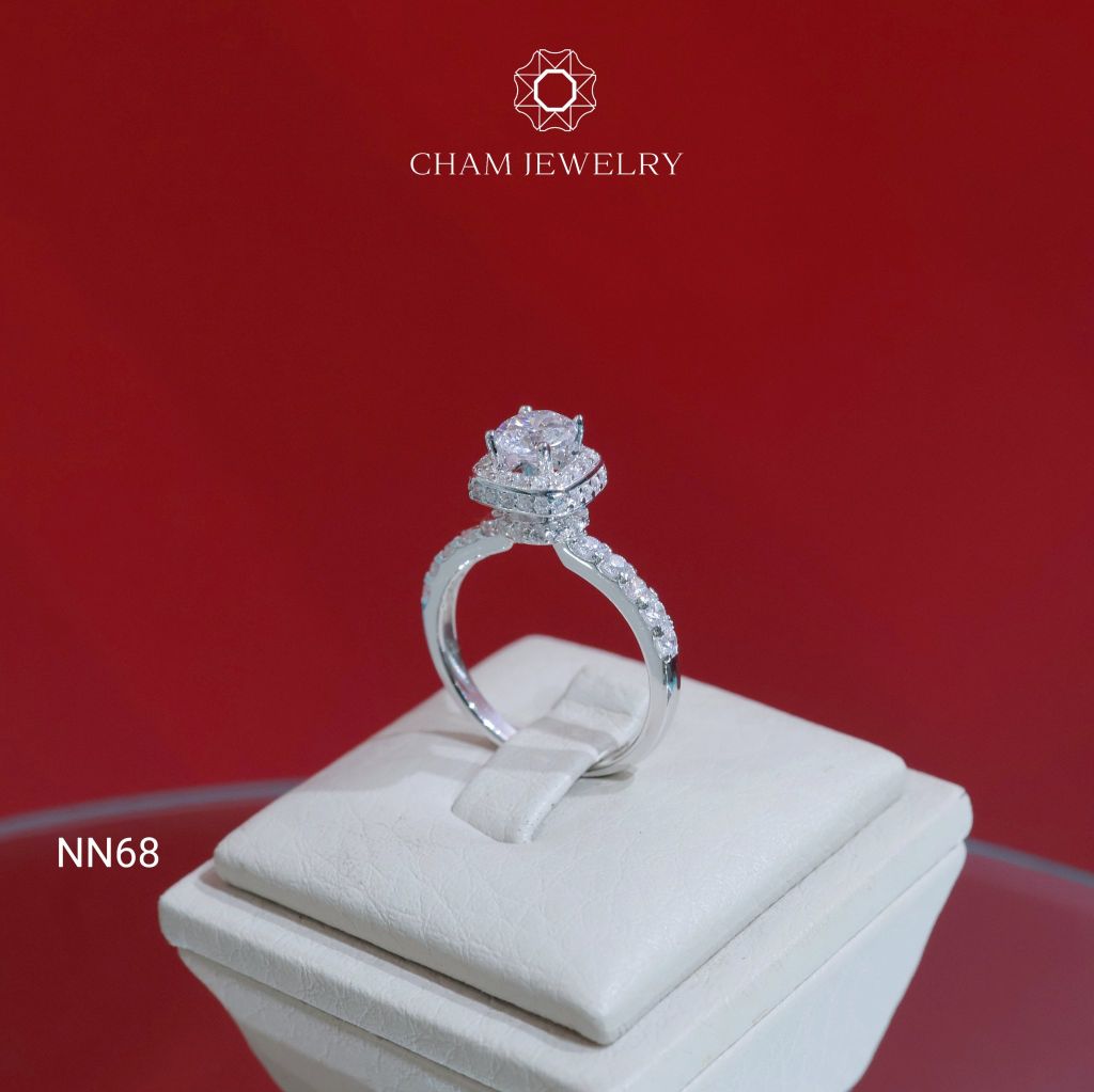 Nhẫn NN68 CHAM JEWELRY, Nhẫn Chủ 5.5mm (Barcode TNN1618).