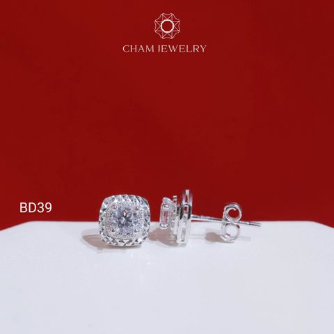 Hoa Tai BD39 CHAM JEWELRY, Chủ 4.0mm (Barcode TBD1577).