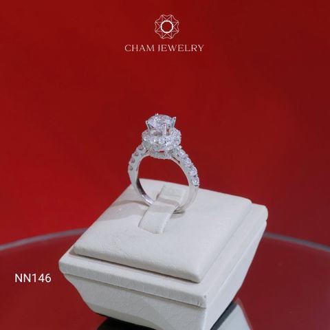 Nhẫn NN146 CHAM JEWELRY, Chủ 6.5mm (Barcode TNN1755)
