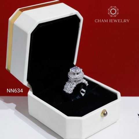 Nhẫn NN634 CHAM JEWELRY, Chủ 8.1mm ( TNN1714 )