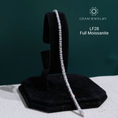 Lắc Tay LF28 CHAM JEWELRY, Lắc Tay Full Moissanite Cao Cấp  (Barcode OHL02)
