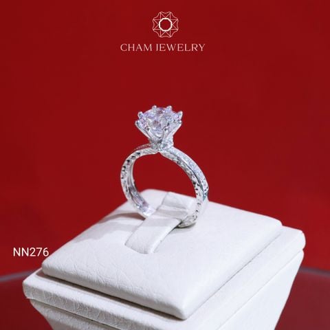 Nhẫn CHAM JEWELRY NN276, Chủ 8.0mm (Barcode TNN1095-CN7335).