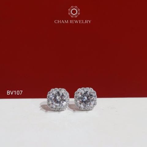 Hoa Tai CHAM JEWERLY BV107, Chủ 6.0mm ( Barcode TBV384).