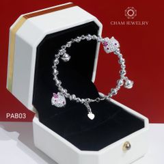 Vòng Tay Bé PAB03 CHAM JEWELRY, Vòng Bé Hello Kitty (Barcode TVEC27)