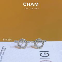Hoa Tai BDV26 Vàng 10k Kim Cương Lab Grown Diamond
