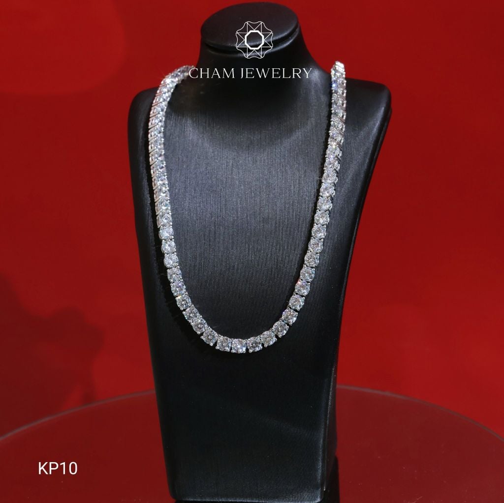 Dây Chuyền KP10 CHAM JEWELRY, Dây Tennis 4.0ly (Barcode TDK01-TDK02).