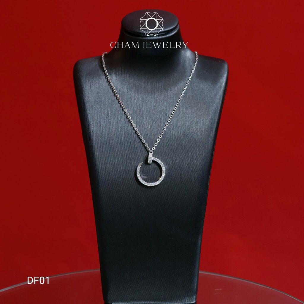 Dây Chuyền CHAM JEWELRY DF01. Full Moissnite Cao Cấp (Barcode OM04)