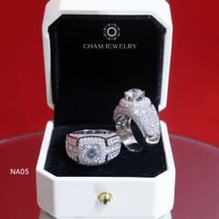 Nhẫn Nam NA05 CHAM JEWELRY, Chủ 7.5mm (Barcode TNNA428).