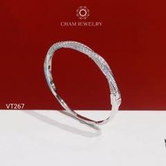 Vòng Tay CHAM JEWELRY VT267, Vòng Xoắn Hột (Barcode C4V855A-PVH457).