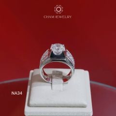 Nhẫn Nam NA34 CHAM JEWELRY, Chủ 9.0mm (Barcode TNNA444)