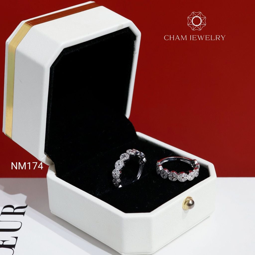 Nhẫn CHAM JEWELRY NM174, Nhẫn Kim Tiền Bản 4.5mm (Barcode C43N1789).