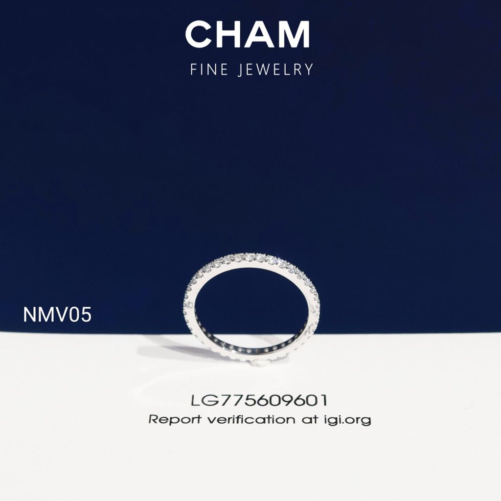 Nhẫn Nữ NMV05 Vàng 10k Kim Cương Lab Grown Diamond (Barcode DNU26)