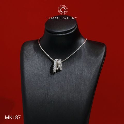 Mặt Dây Chuyền MK187 CHAM JEWELRY, Mặt Kiểu Xỏ (Barcode TMX430)