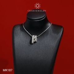 Mặt Dây Chuyền MK187 CHAM JEWELRY, Mặt Kiểu Xỏ (Barcode TMX430)
