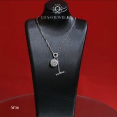 Dây Chuyền CHAM JEWELRY DF36, Moissanite Chủ 6.5mm(Barcode CDMR2264)