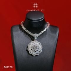 Mặt Dây Chuyền MK128 CHAM JEWELRY, Mặt Xoáy Chủ 7.5mm (Barcode TMA1808)
