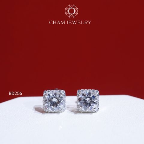 Hoa Tai BD256 CHAM JEWELRY, Chủ 6.5mm (Barcode TBD106).