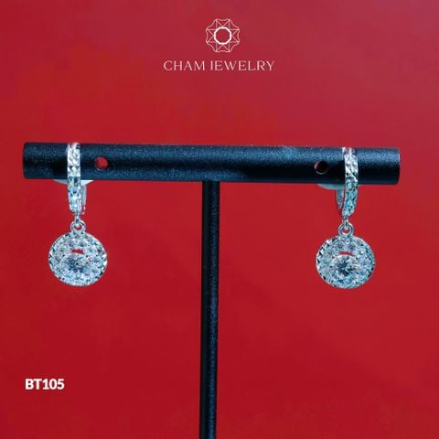 Hoa Tai CHAM JEWERLY BT105 , Chủ 5.0mm ( Barcode TBT791).