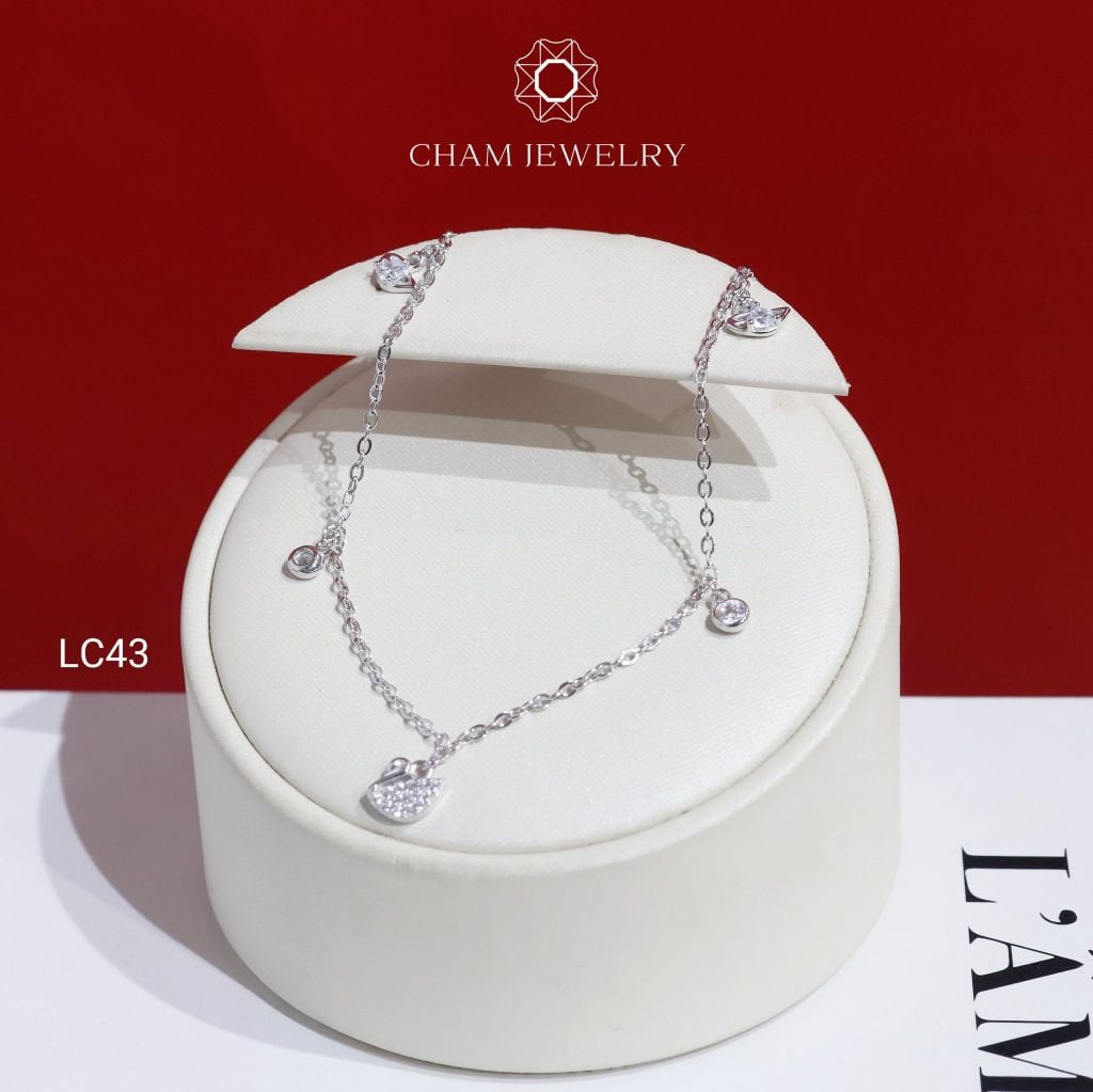 Lắc Chân LC43 CHAM JEWELRY , Lắc Chân Thiên Nga ( C-LC194(C6) )
