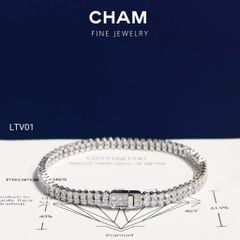 Lắc Tay LTV01 1.8mm Vàng 10k Kim cương Lab-grown