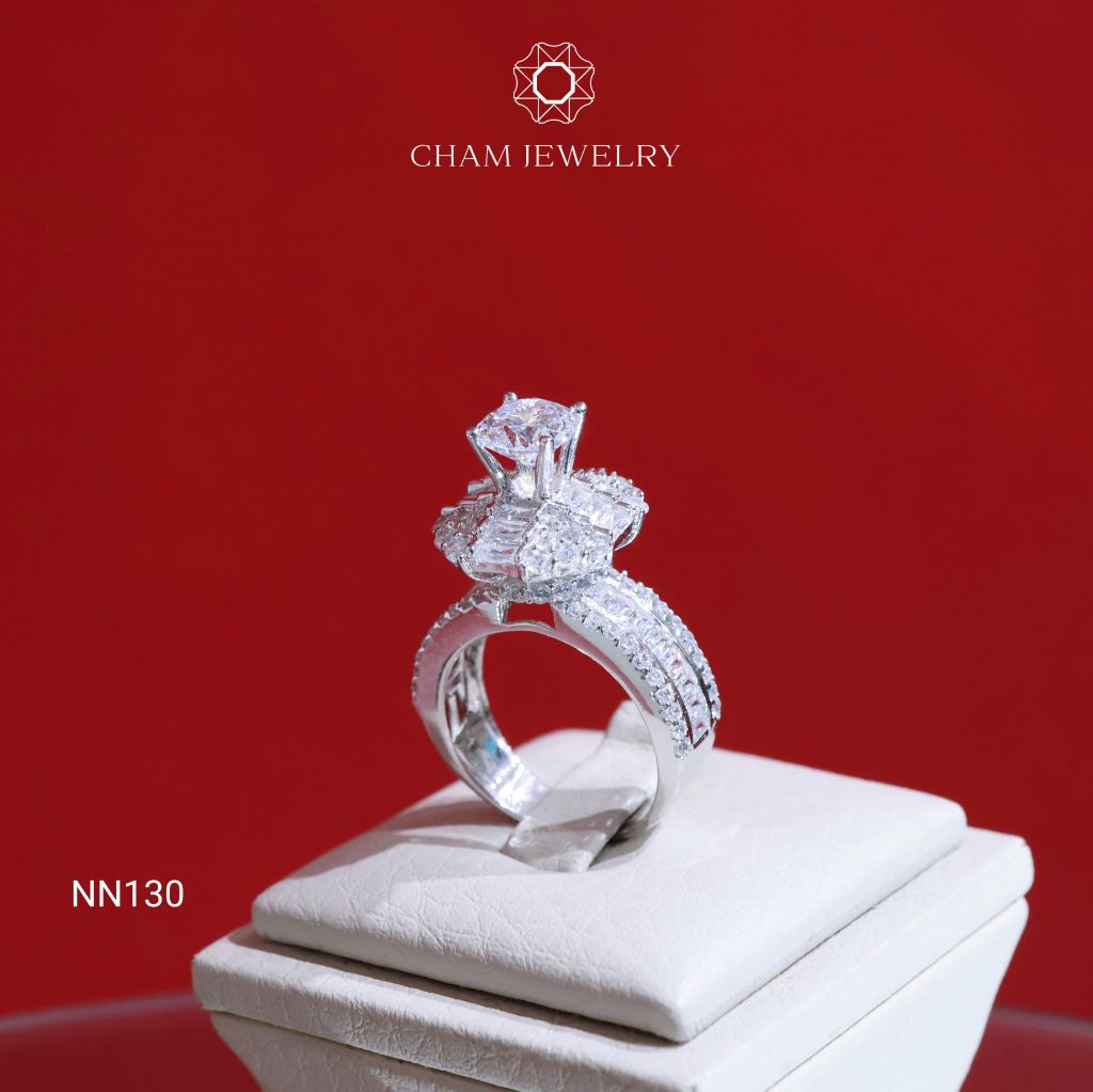 Nhẫn NN130 CHAM JEWELRY, Chủ 7.0mm (Barcode TNN816).