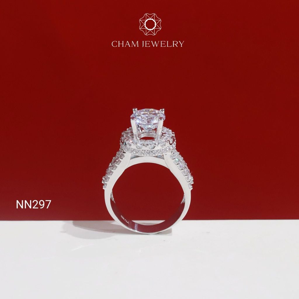 Nhẫn NN297 CHAM JEWELRY, Chủ 8.5mm( Barcode TNN941).
