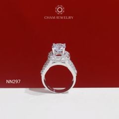 Nhẫn NN297 CHAM JEWELRY, Chủ 8.5mm( Barcode TNN941).