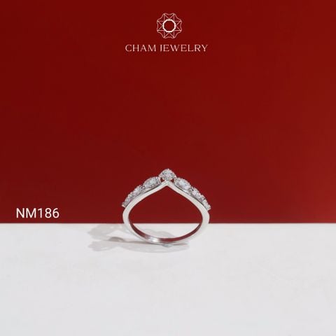 Nhẫn NM186 CHAM JEWELRY, Nhẫn Vương Miện (Barcode TNT838).