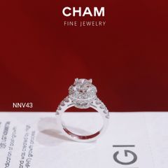Nhẫn Nữ NNV43 Vàng 10k Chủ 6.3 Kim Cương Lab Grown Diamond