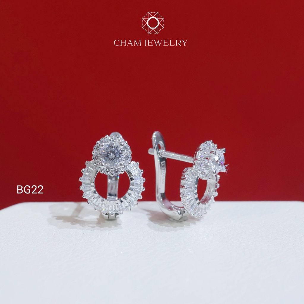 Hoa Tai CHAM JEWERLY BG22, Chủ 3.5mm (Barcode TBG484)