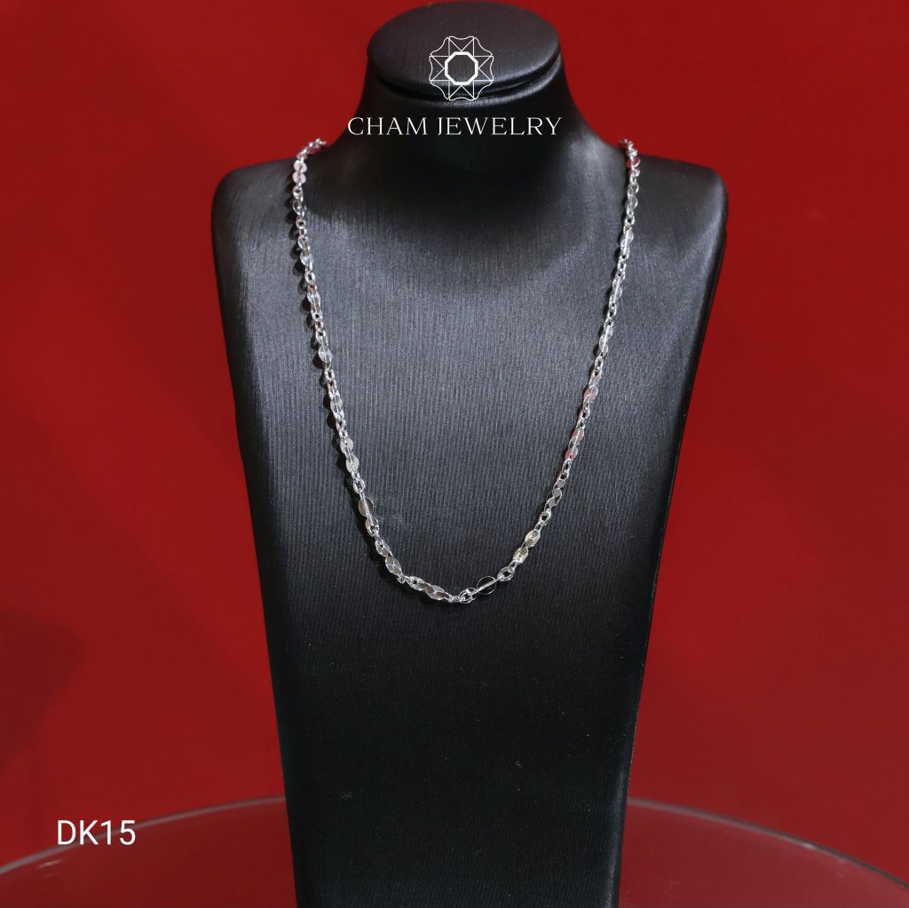 Dây Chuyền CHAM JEWELRY DK15, Dây Lá Trơn, Bản 2.3mm (Barcode TDY773)