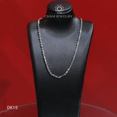 Dây Chuyền CHAM JEWELRY DK15, Dây Lá Trơn, Bản 2.3mm (Barcode TDY773)
